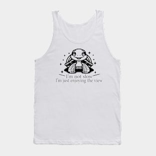 funny turtle I’m not slow, I’m just enjoying the view Tank Top